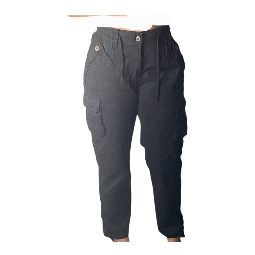 Womens's Four Steeds Black Cargo Pants SKU B03